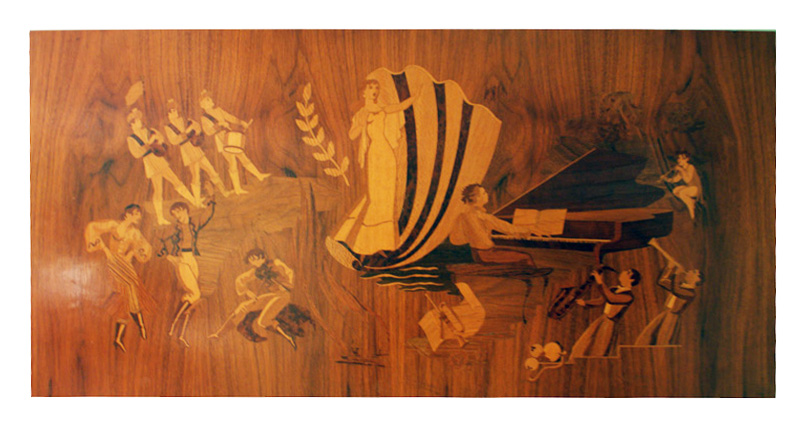 Quadro Vintage Legno frisage del XX Secolo. Opera originale e disponibile - Robertaebasta® Art Gallery opere d’arte esclusive.